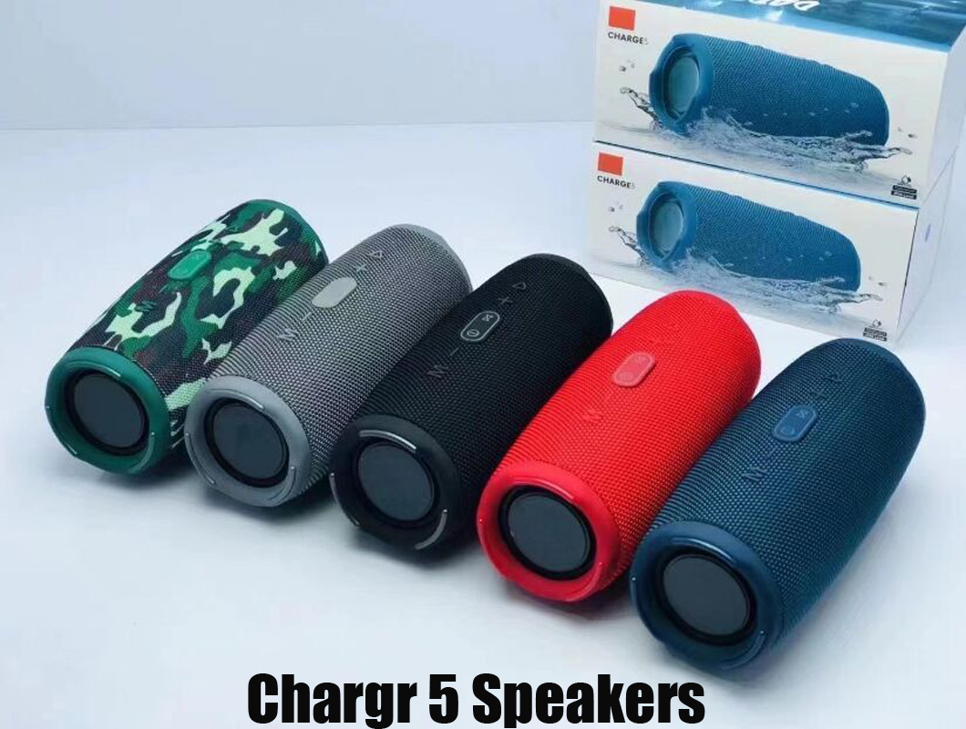 

Charge 5 Bluetooth Speaker Charge5 Portable Mini Wireless Outdoor Waterproof Subwoofer Speakers Support TF USB Card Box DHL
