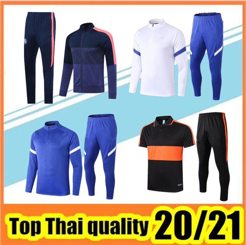 

2021 adult full jacket long sleeve tracksuits football jersey training shirt Costa soccer kits, Polo