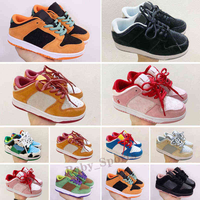 

Top Luxury Kids SB Skateboard Shoes Orange Dairy Cow St. john's Black White Brazil Coast Syracuse Boys girl Toddler Sports Trainer Size 24-35, Color 10