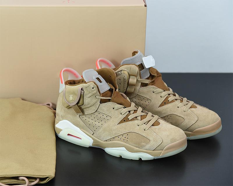 

2021 Travis Scott x 6 British Khaki Shoes 6S Sail Bright Crimson Cactus Jack Medium Olive GLOW IN THE DARK Men Women Sneakers With Box DH0690-200