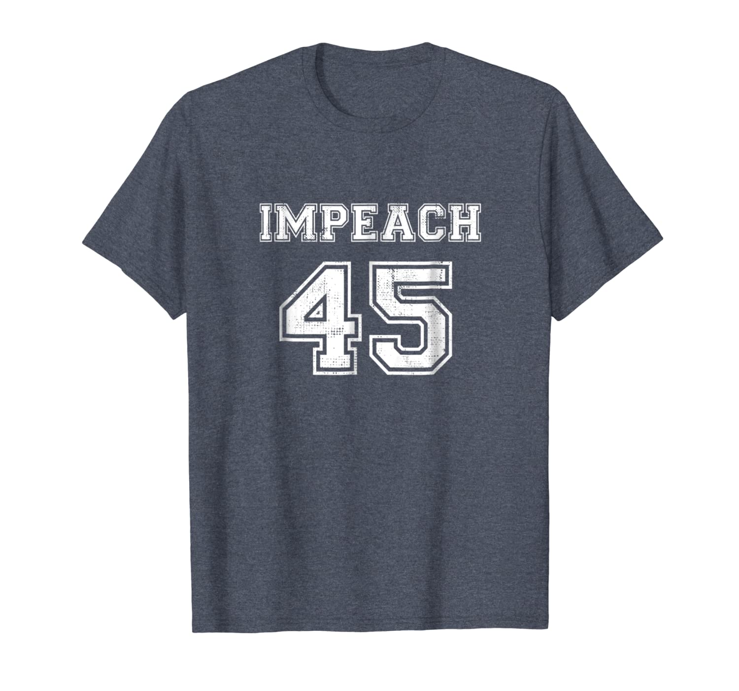 

impeach 45 shirt - front and back print, White;black