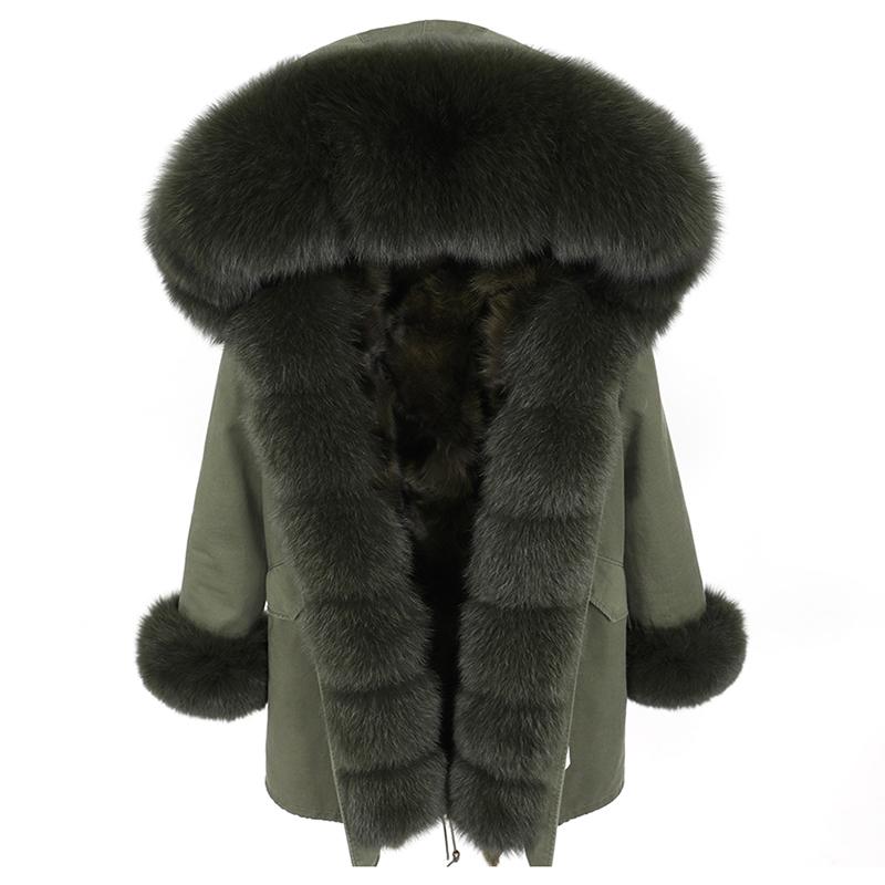 

Women' Fur & Faux Winter Clothing Lining Parka Oversized Collar Jacket Real Coat Thick Warm Streetwear Fashion, 14