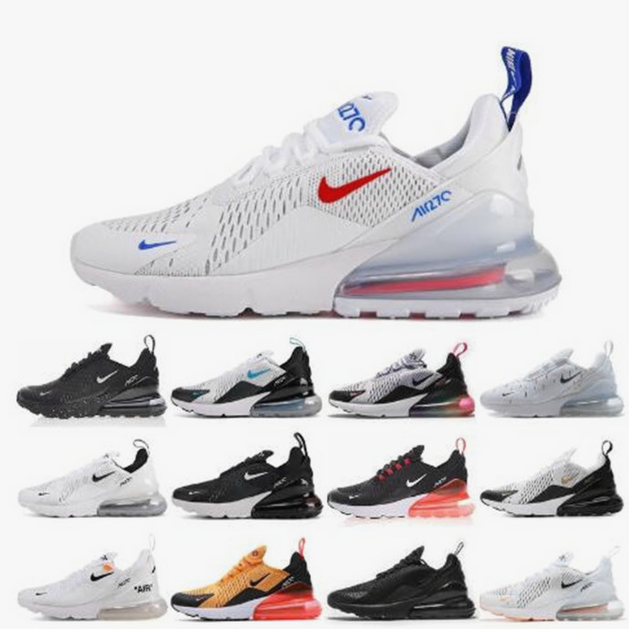 

2021 airs neweast max 270 men women air runnings shoes triple white black university red photo blue dusty cactus neon green mens trainer, Black;brown