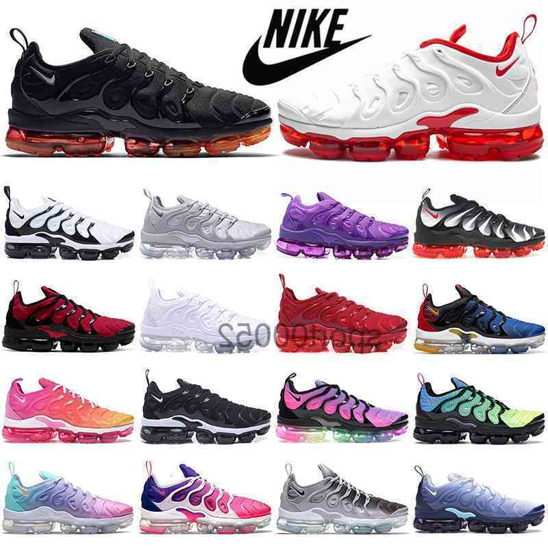 

Max vapor TN plus running shoes men women Cherry Cool Grey Black White Be Ture Pastel Bleached Aqua Hyper Violetmens womens outdoor sports, 36-47 triple black