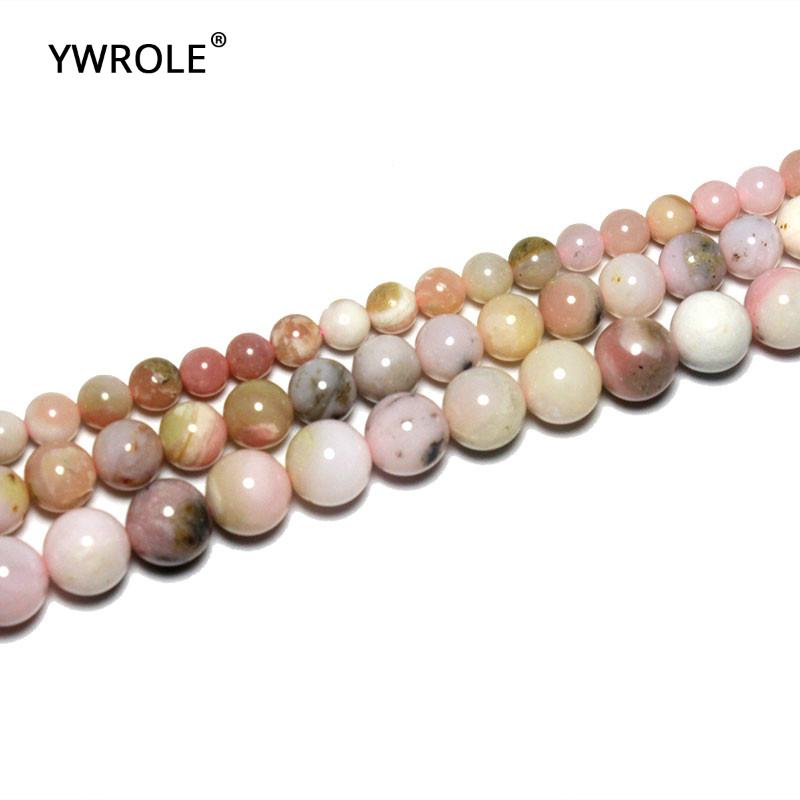 

Other Wholesale 100% Natural Imported Pink Opal Gem Stone Beads For Jewelry Making DIY Bracelet Necklace 6/8/10 Mm Strand 15'' Lots