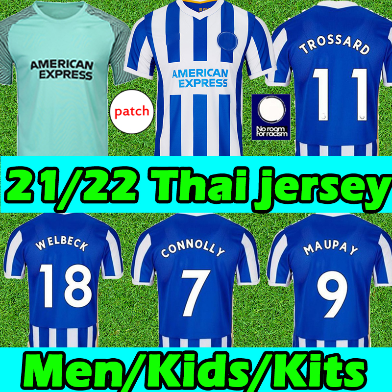 

2021 2022 soccer Jerseys de fútbol TROSSARD Maupay Lallana Dunk Fútbol Camiseta SHOPCONNOLLY HOMBRES + NIÑOS Jersey 21/22 football shirts Uniforme top, 21 22 home kids