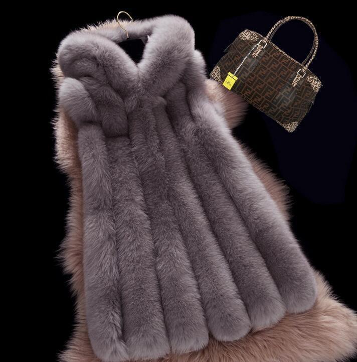 

Women's Fur & Faux 9 Colour Long Vest Vertical Hooded Coat Shaggy Teddy Winter Pink Sleeveless Sherpa Clothing, Black