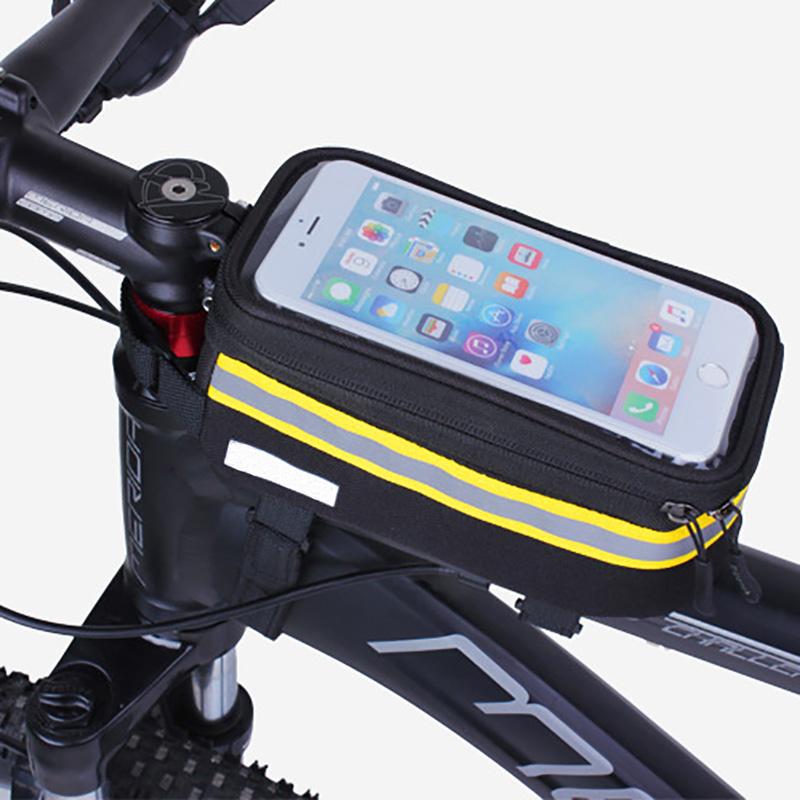 

Cell Phone Mounts & Holders Bicycle Bags Front Frame MTB Bike Bag Cycling Accessories Waterproof Screen Touch Top Tube Mobile Pack