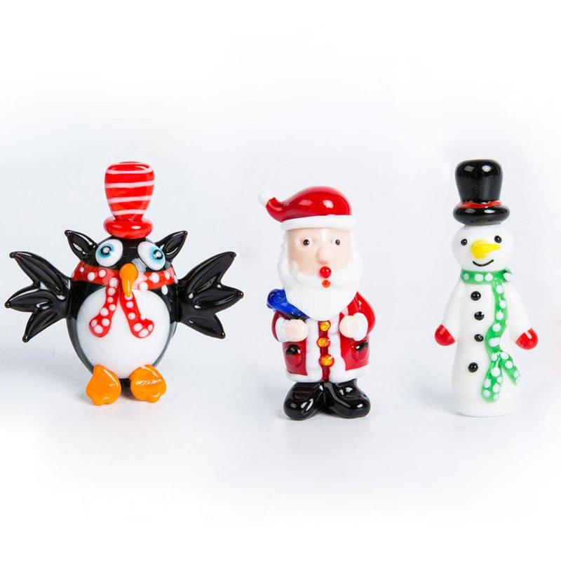 

Decorative Objects & Figurines Handmade Crystal Glass Blown Father Christmas Men Santa Claus Ornament Craft Great Kids Gifts Home Decors