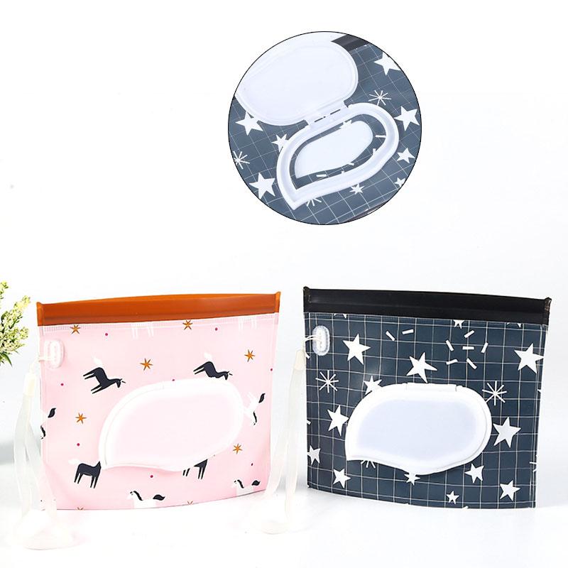 

Stroller Parts & Accessories Baby EVA Clean Wipes Carrying Case Clutch And Wet Bag For Cosmetic Pouch With Easy-Carry