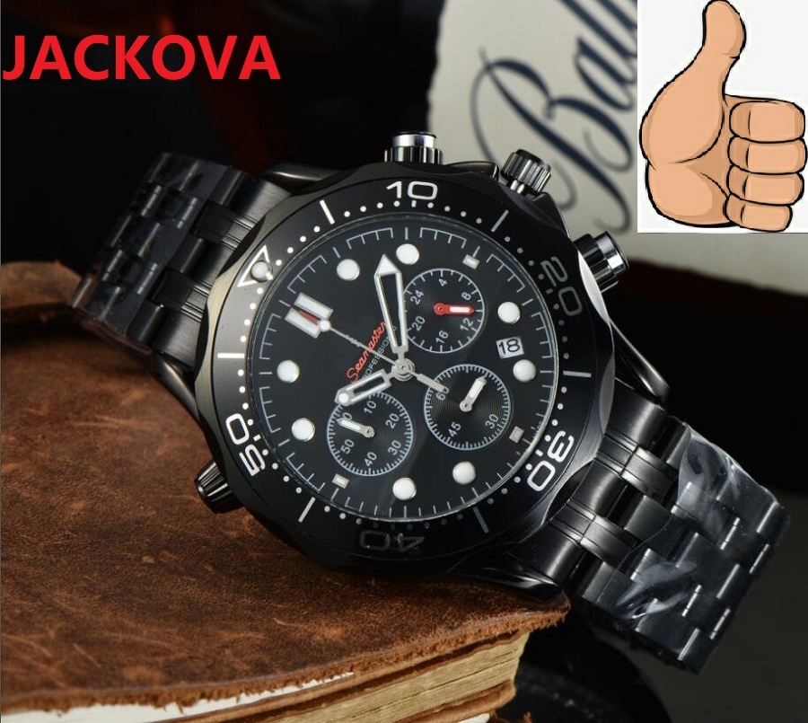 

President Day Date Gold Perpetual Fashion mens watch sub dials working Party Stainless steel full functional TOP Fashion Luxury Man Watches Montre Femme Reloj, As pic