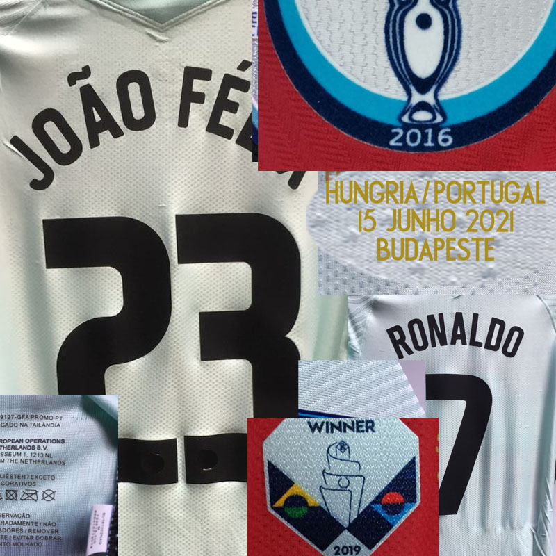 

American College Football 2021 Match Worn Playe issue Ronaldo maillot VS HUNGRIA Shirt Joao Felix Bernardo PEPE Fernandes With Game MatchDetails Jersey, Vs hungria player version