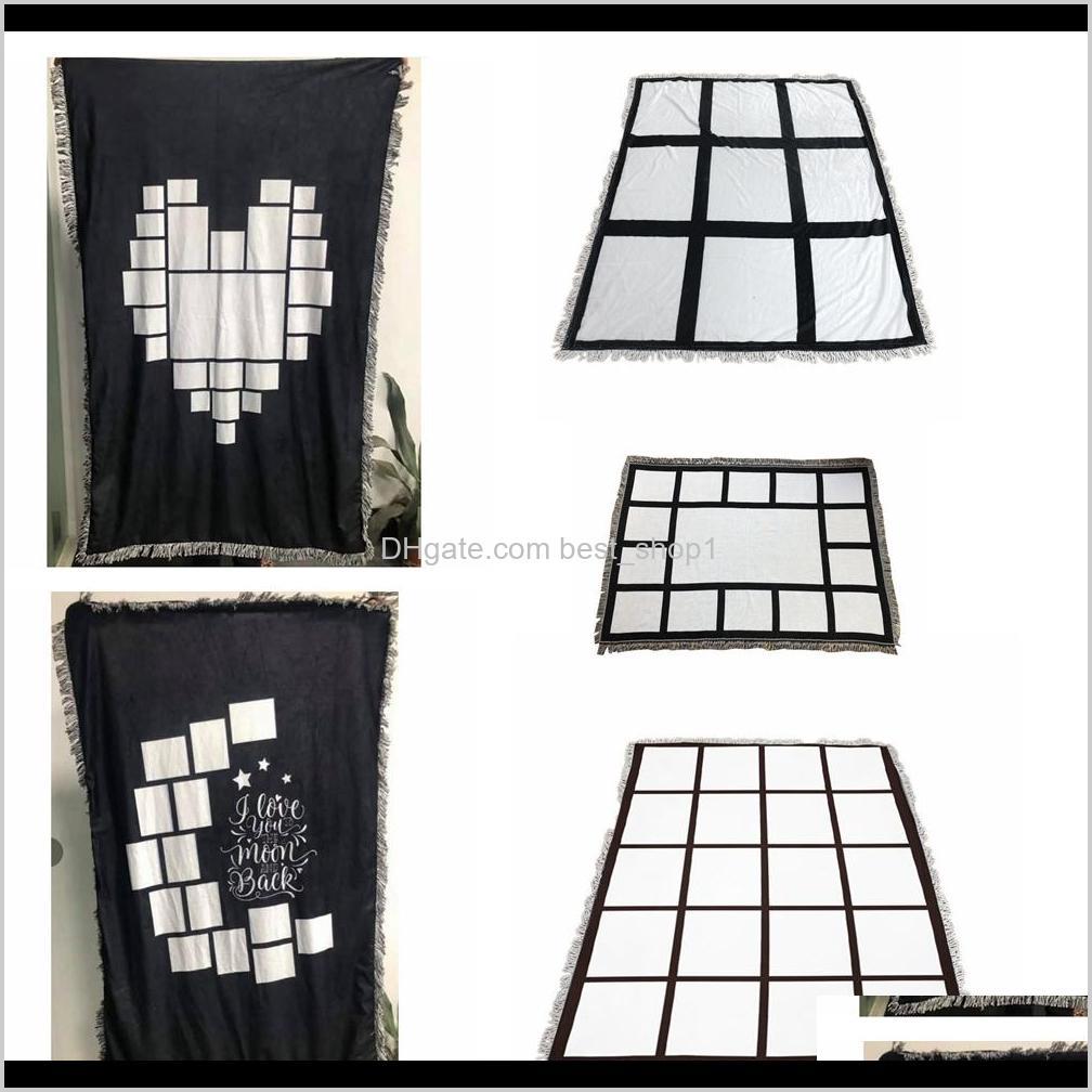 

Sublimation Blanks Blanket Plaid With Tassels 9 15 20 Grids Mat Heat Transfer Printing Sofa Throw Home Outdoor Sea Ship Ampt5 Xkchr