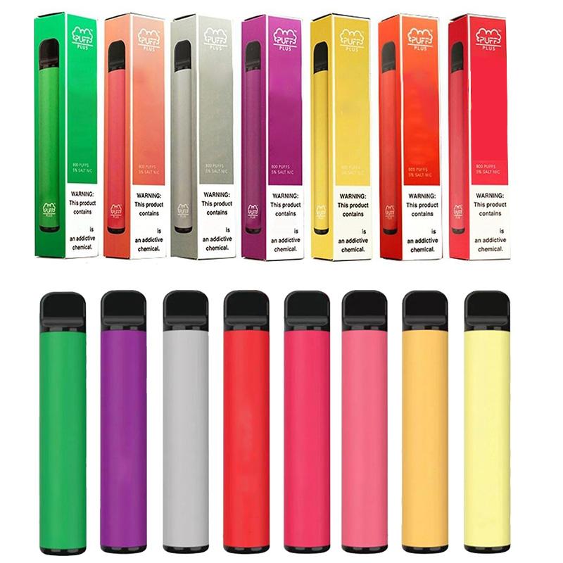 

PUFF PLUS BAR 800+Puffs Disposable Vape Pen E cigarette 550mAh Battery 3.2ml Pods Cartridges Pre-Filled Limited Edition Vaporizers Device