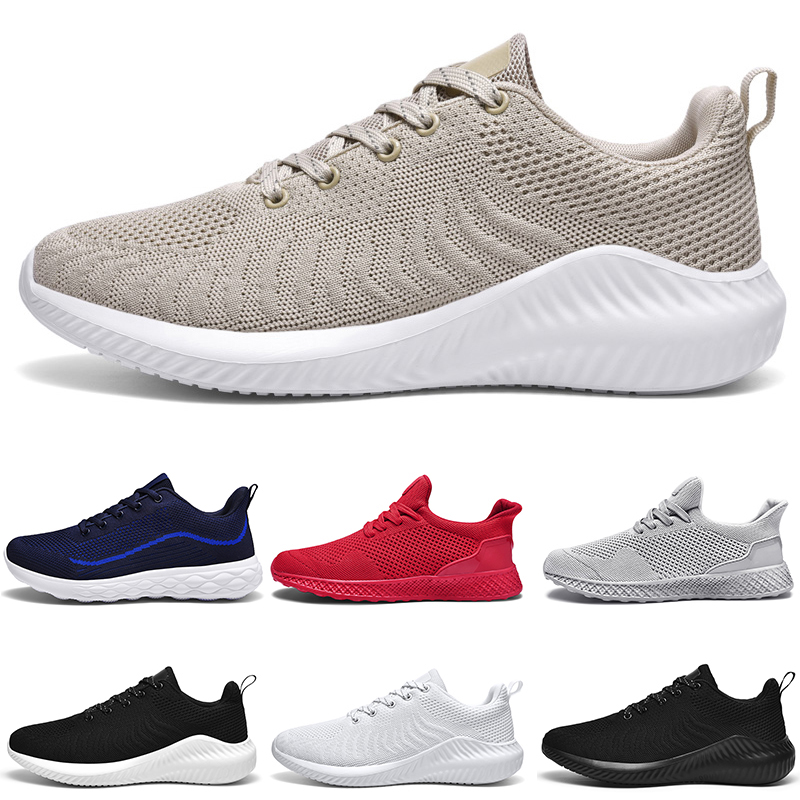 

men chaussure running shoes beige mesh sneakers breathable outdoor soft jogging walking tennis shoe chaussures de course sport, Color 2