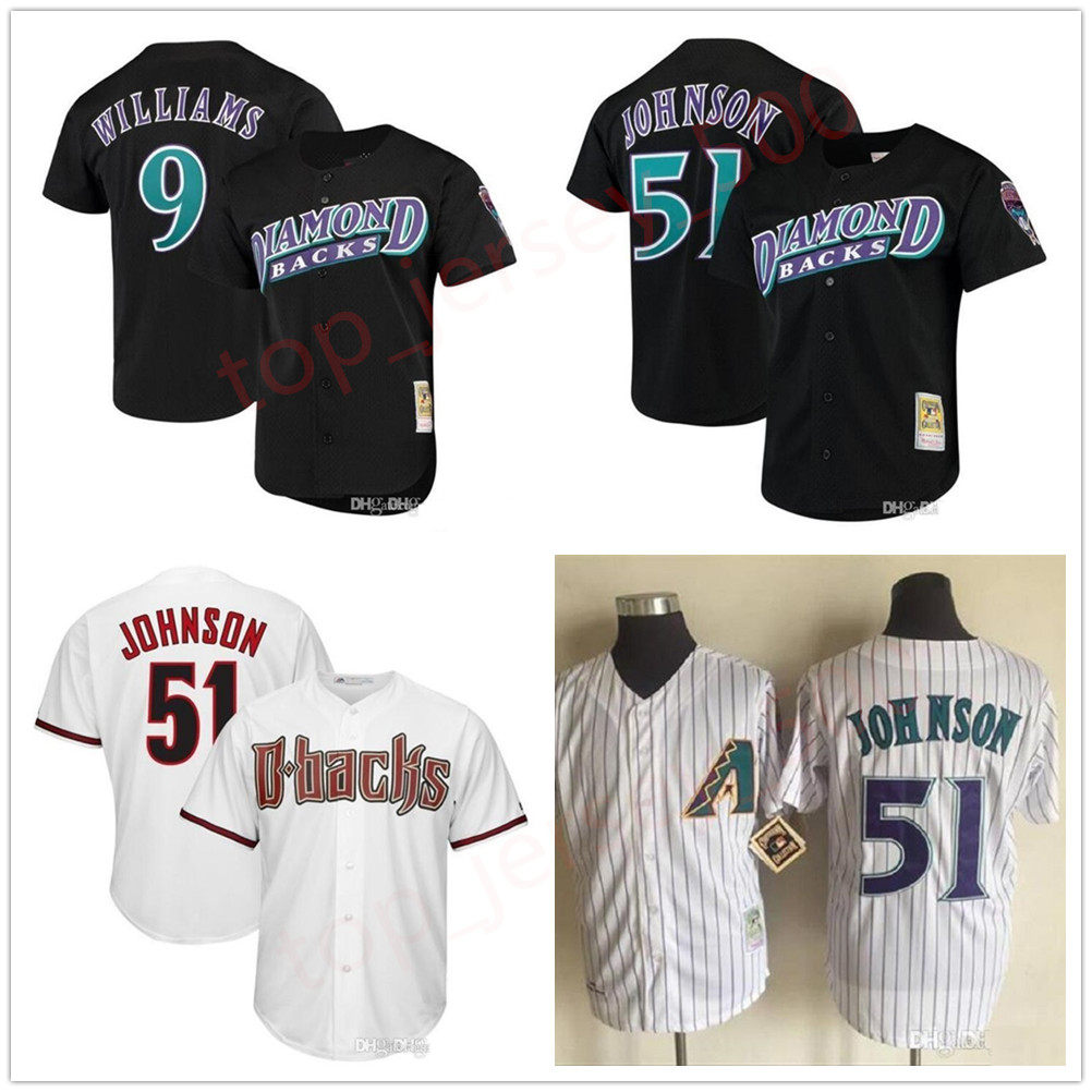 

Arizona Mens women youth kids High quality knit Jersey 51 Randy Johnson 9 Matt Williams Throwback players Jerseys, As shown in illustration
