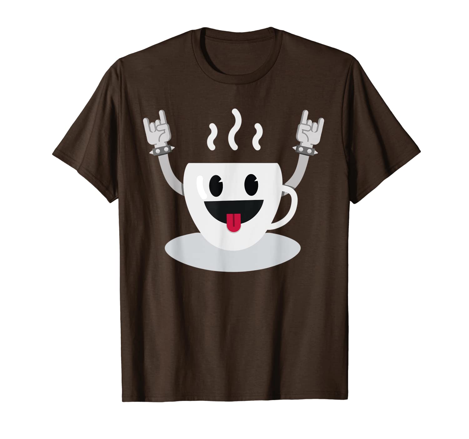 

dancing coffee cup funny drink lover food dance humor t-shirt, White;black