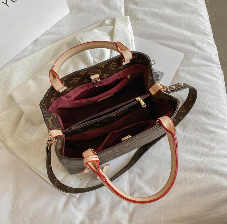 

GGLVLouisVitton Bags Handbags Bag Fashion Handbag High-Quality Classic YSLVUTTON Women's Messenger Leather Jkfw, Red;black