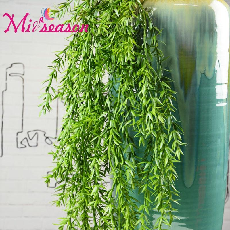 

Larger Artificial Water Grass Rattan Bouquet 95cm/37.40" Hanging Plant Home Wedding Wall Festival Decorative Flower Flowers & Wreaths