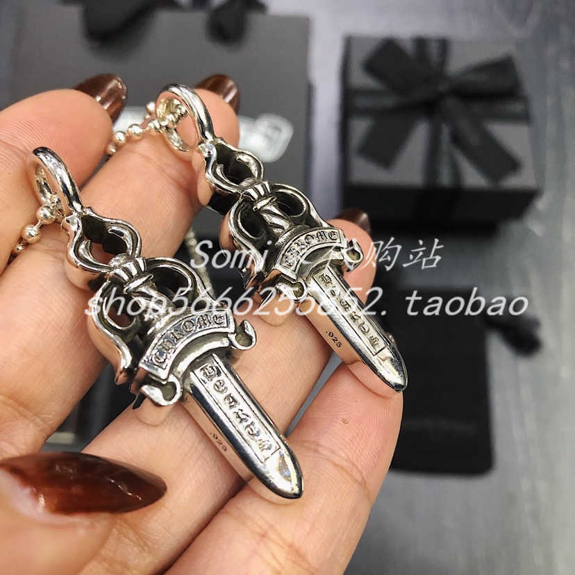 

Chrom hearts crosin Sterling Silver S925 holy sword pendant for men and women