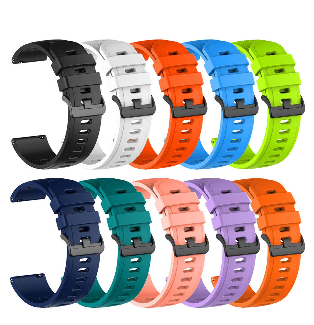 

22mm Sport Silicone Band for Huawei Watch GT 2 46mm Wrist Strap Bracelet for Samsung Galaxy Watch 46mm Gear S3 Huami GTR 47mm