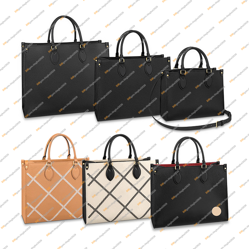 

Ladies Fashion Casual Designer Luxury ON THE GO TOTE Shoulder Bags Handbag Cross body High Quality TOP 5A 3 Size M45653 M45659 M45495 M45595 M44925 M46016 Purse Pouch