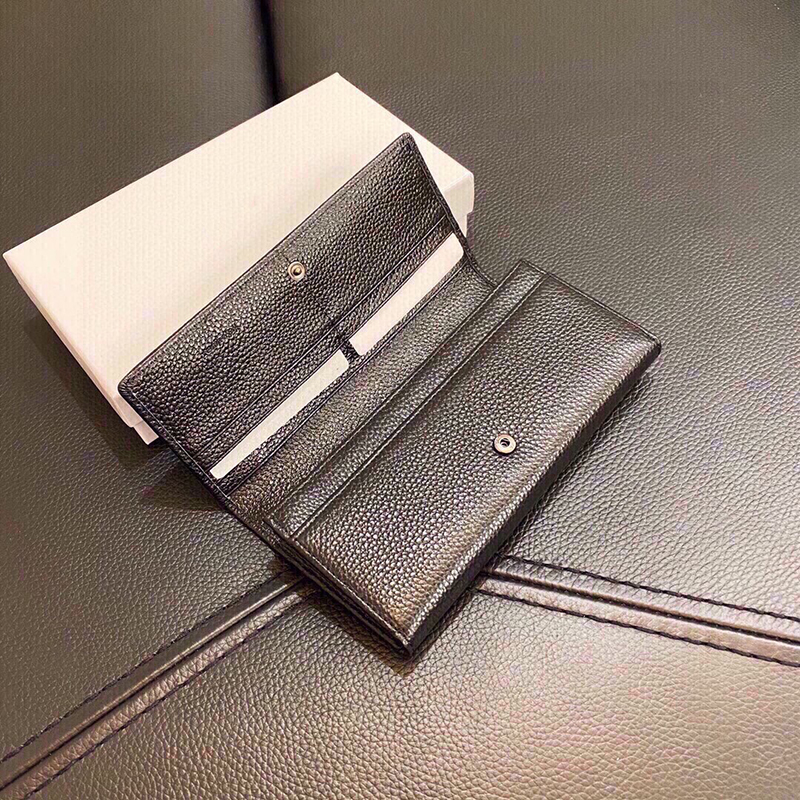 

Wallet Zipper Bag Female Wallets 2 Color Fashion Card Bag Pocket Long Ladies Handbag With Box Dust Bags Designer