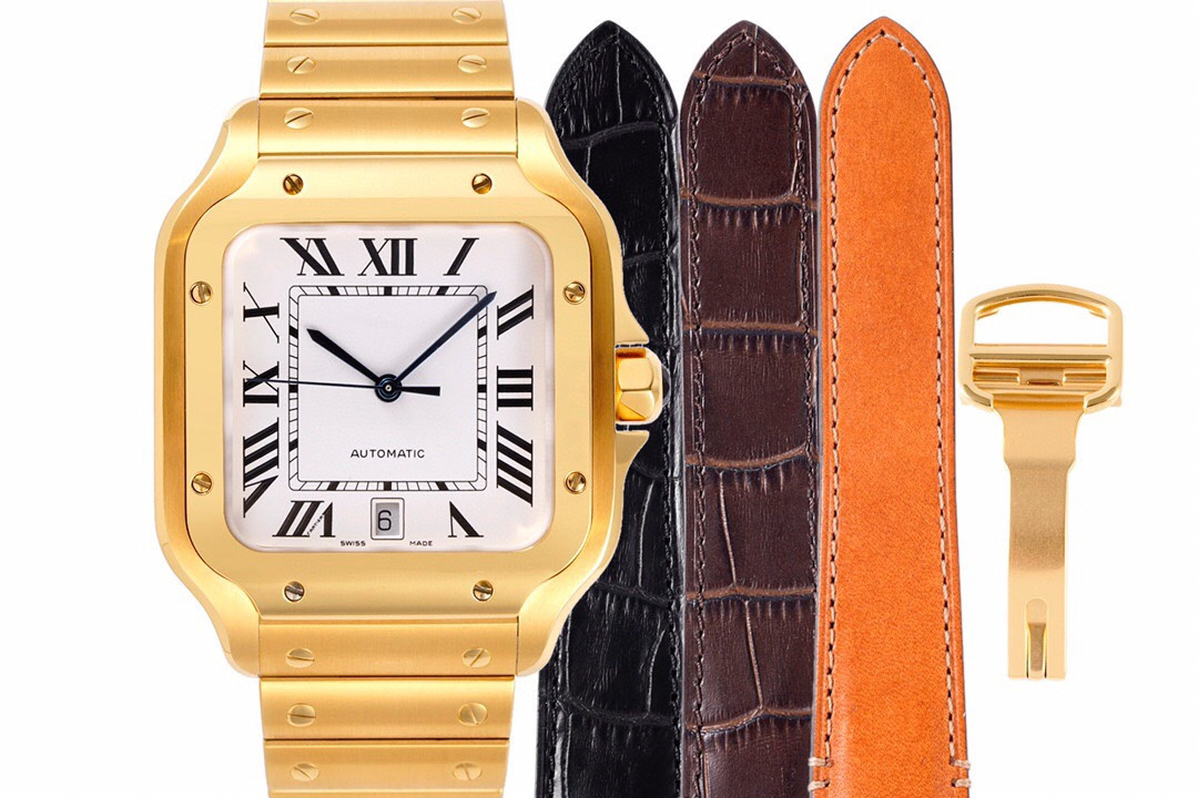 

Men's watch Diameter 39.8mm x 47.5mmthickness 9.08mm and women's models are 35.1mm43.5mm a thickness of with 9019 movement mechani, Slivery;brown