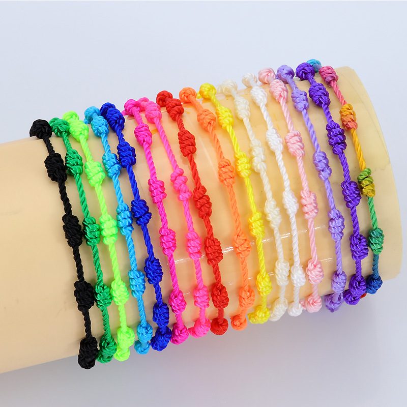 

Kimter Friendship Braided Knots Bracelet for Women Colorful Handmade Lucky String Wrap Anklet Bangle Birthday Gifts Q548FZ