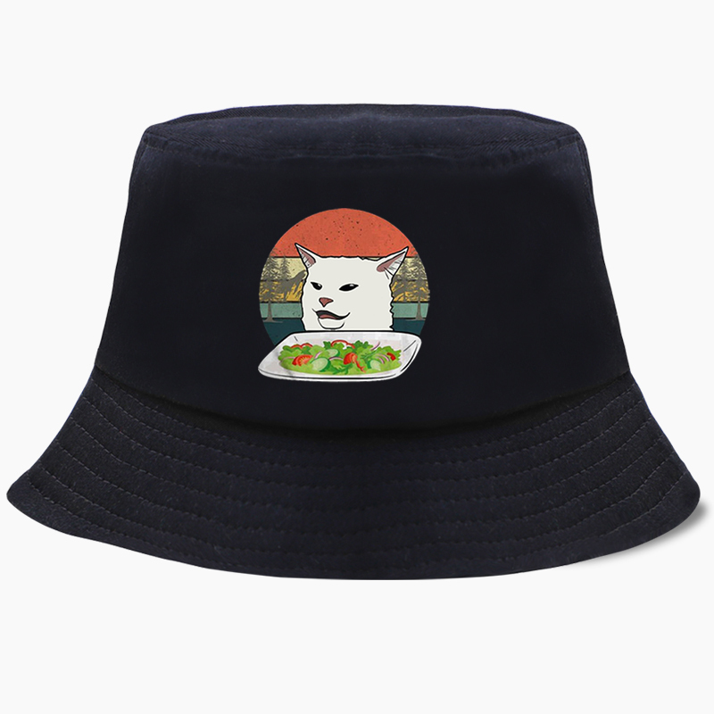 

Funny Japan Anime Harajuku Cat Dog Bucket Hat Panama Men Cap Women Bob Fishing Panamas Cotton Outdoor Sunscreen Fisherman Caps, Zcj207-beige