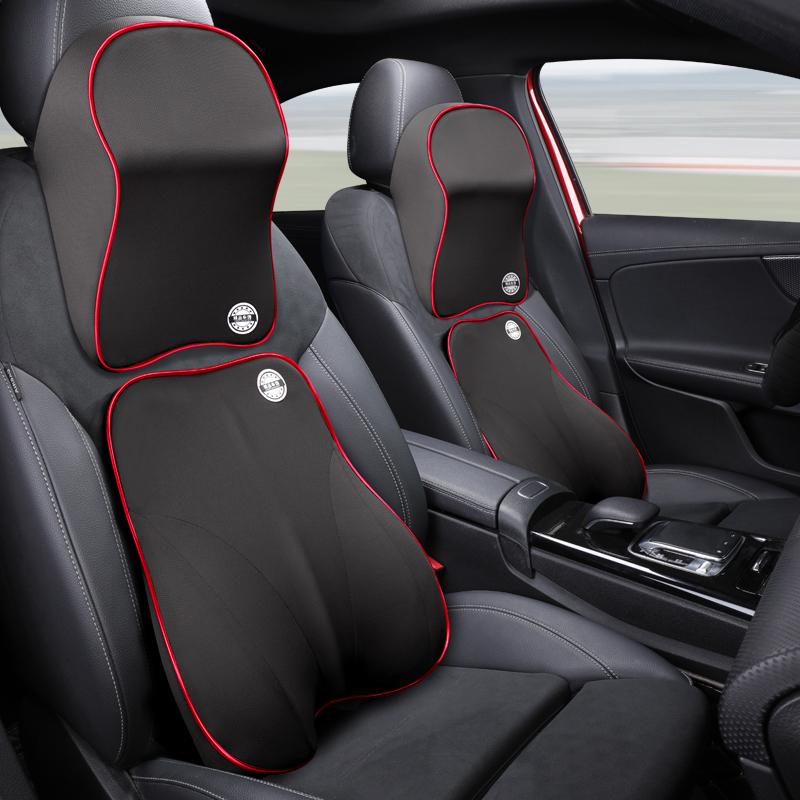 

Seat Cushions Memory Foam Car Head Support Pillow Soft Back Lumbar Home Office Waist Universal Headrest