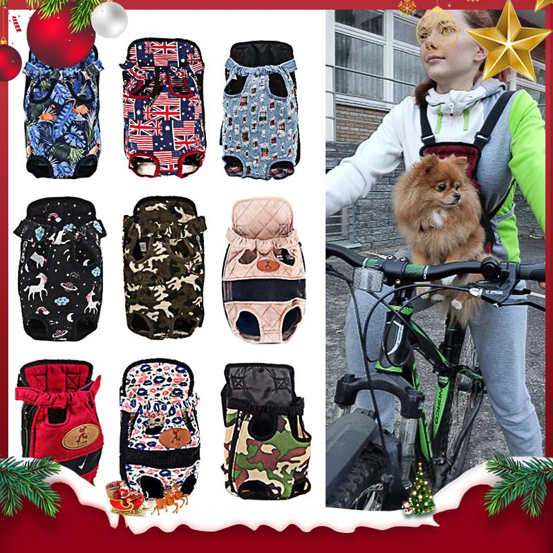 

Carrier For Dogs Pet Dog Backpack Mesh Outdoor Travel Products Breathable Shoulder Handle Bags Small Cats Car Seat Covers