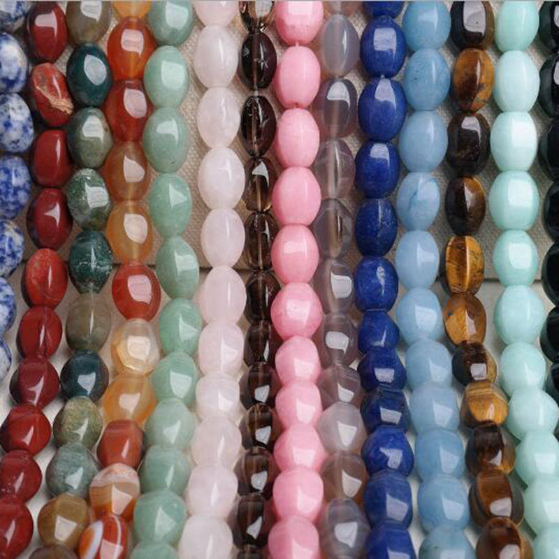 

High Quality Natural Stone 10x15mm Oval Faceted Shape Necklace Bracelet Jewelry DIY Gem Loose Beads 38cm wk167