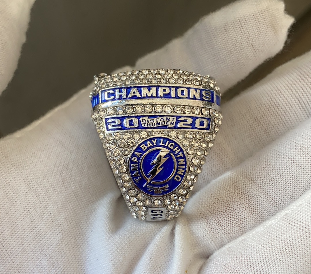 

2021 wholesale 2020-2021 Stanley Cup championship Ring tampa Bay ring Church Men's Rings Brotherhood Ring Fan Gift Drop Shipping US SIZE11#, Golden;silver