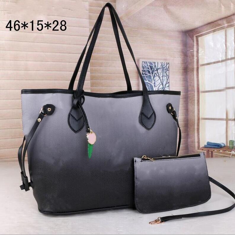 

color printing fashion bags V-shaped pattern shoulder bag mother Handbag Purse lady Leather Classic Style Tote bagTotes