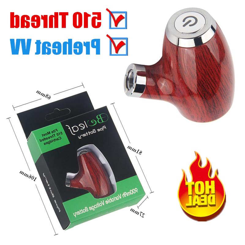 

MOQ 2Pcs Vape Pipe E Cookies Mod Kit Thread 900mAh Mechanical Preheat Voltage Variable Electronic 510 Cartridges For Thick Oil Beleaf C Lvra
