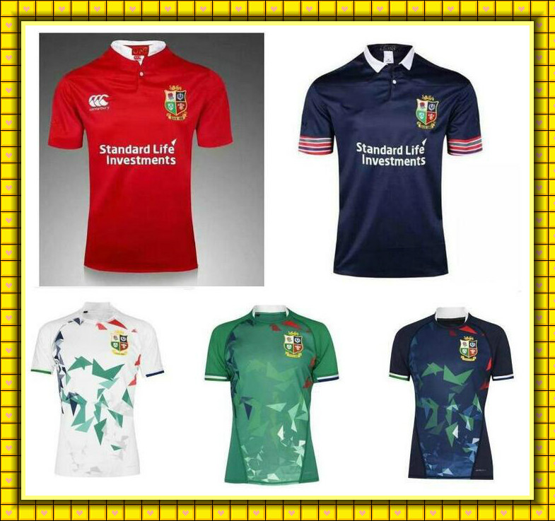 

2021 Irish and British Jersey Home LIONS National Adult High-quality rugby shirt Size S-5XL ., Black;gray