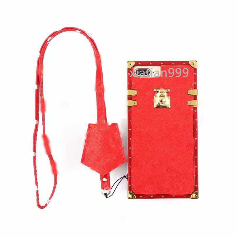 

Fashion mobile phone case with gift box Apple 12ProIPhone11xrxsmax female X hanging neck 8plus anti-drop 7p