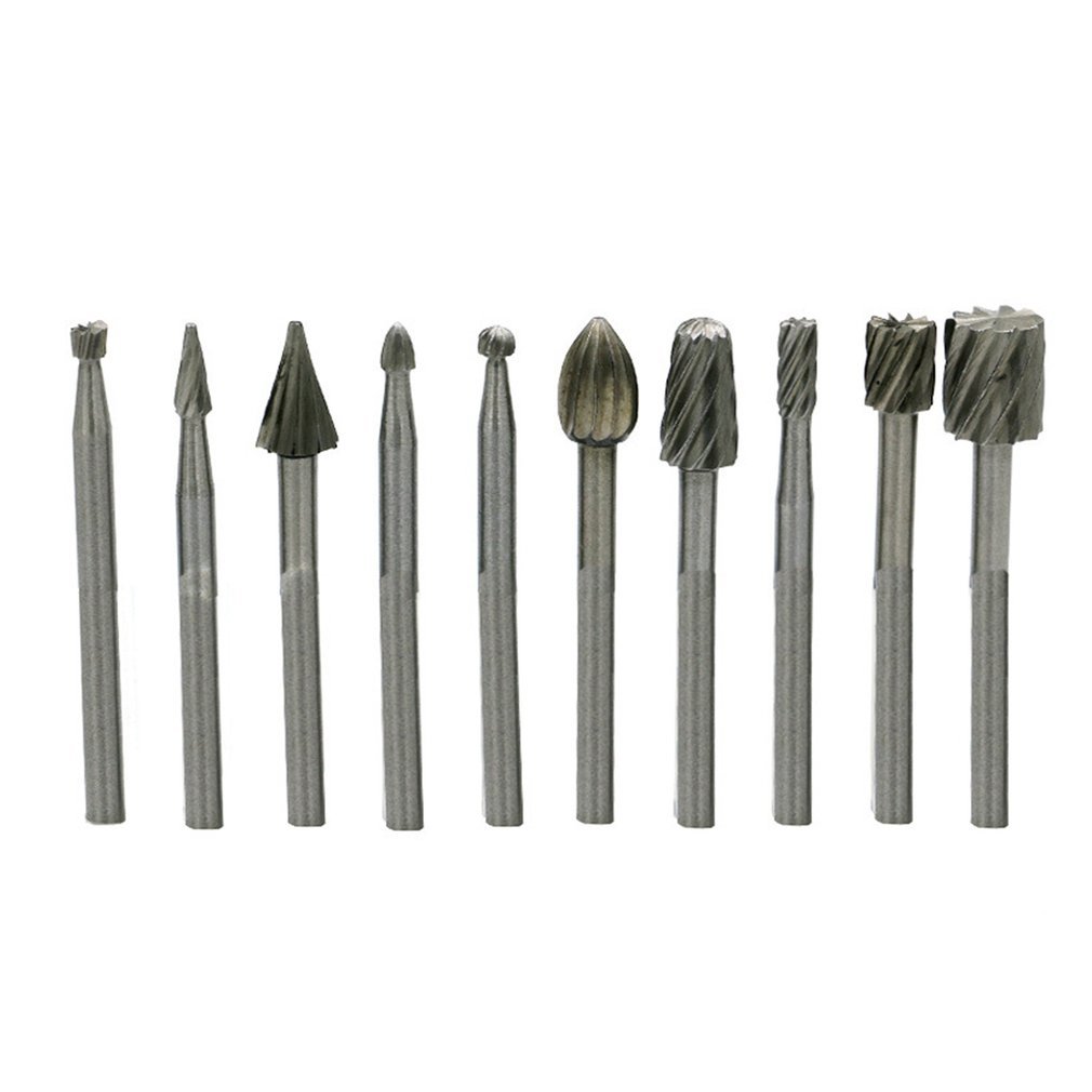 10Pcs High Speed Steel Rotating Slides Cut Brains Woodworking Real Grave Heads Tool Household Diy Kits-image-692406522