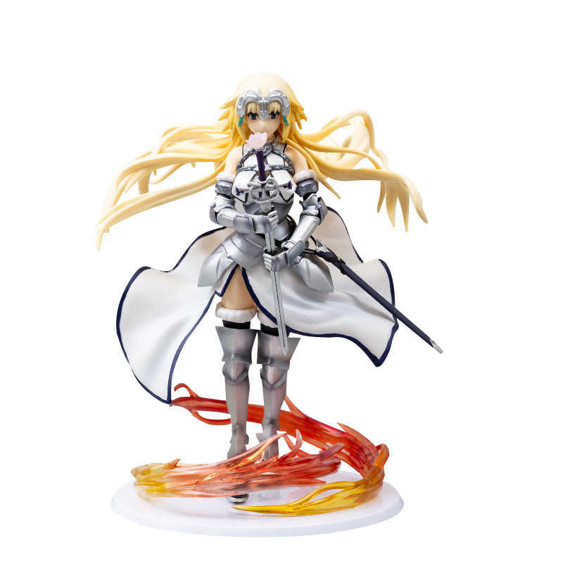 

Fate/Apocrypha Ruler Jeanne d'Arc PVC Action Figure toy 26CM Anime Figures Take the sword Model Toys Sexy Girl Collection Doll Q0722, No box