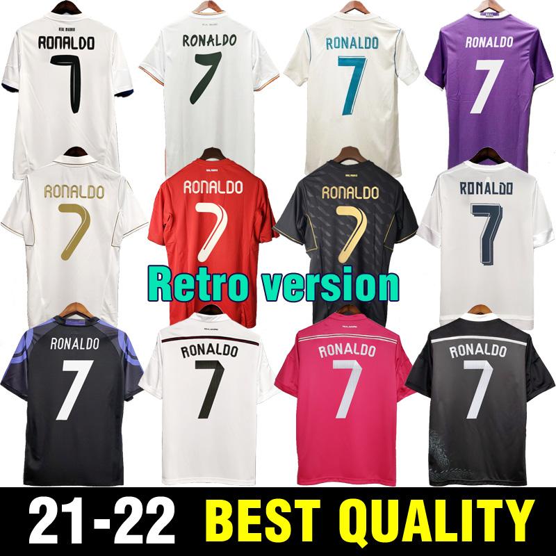 

202110 11 12 Real Madrid Retro Soccer Jersey Football shirts GUTI Ramos McManaman 13 14 RONALDO ZIDANE Beckham RAUL REDONDO 15 16 17 18 CARL, Black;yellow