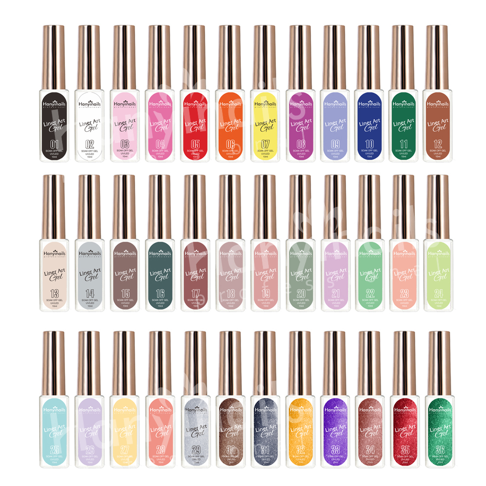 

Manicure Set Nail Gel thick pigment 36 color liner colors DIY