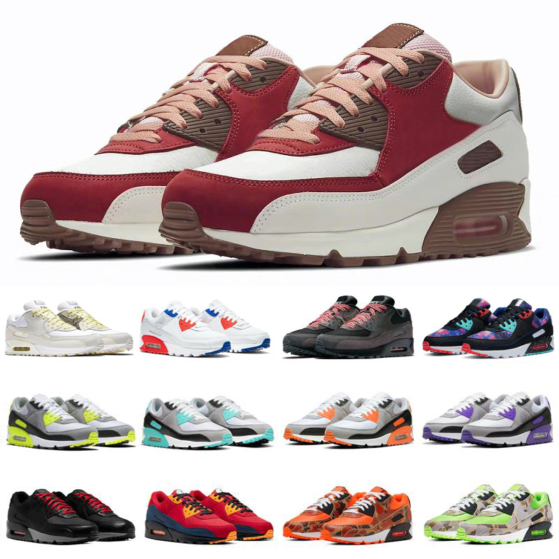 

90 mens running shoes sneakers Obsidian White Gum Orange Camo Viotech Purple USA UNC Ultramarine Triple White Grape Recraft Royal men women trainers sports shoe, Pay for box