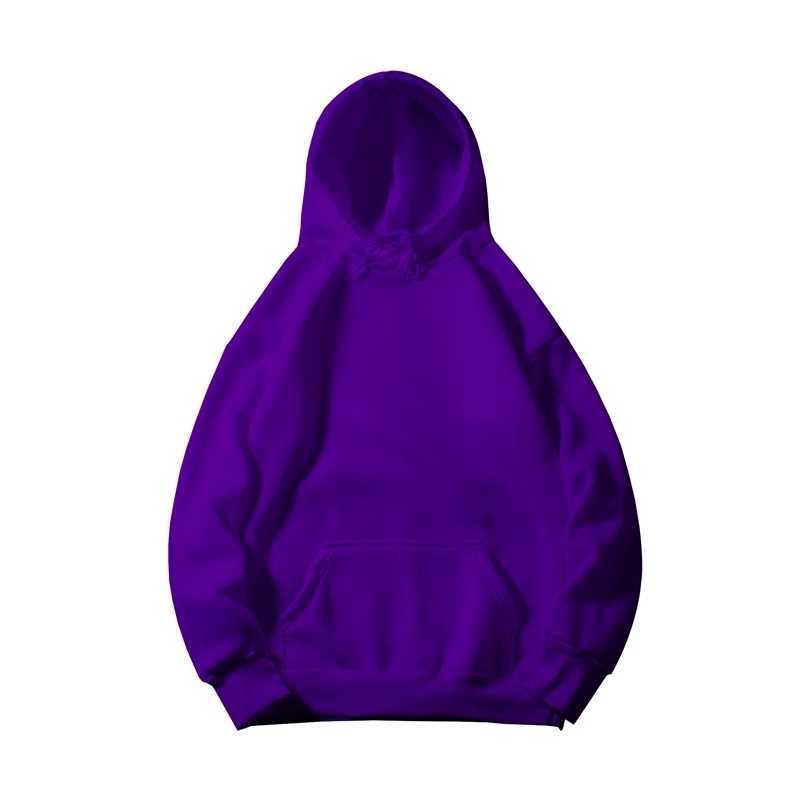 

Plus Velvet Men and Women Couple's Hat Lining Loose Student Jacket Hoodie with Rope Solid Color, Burgundy