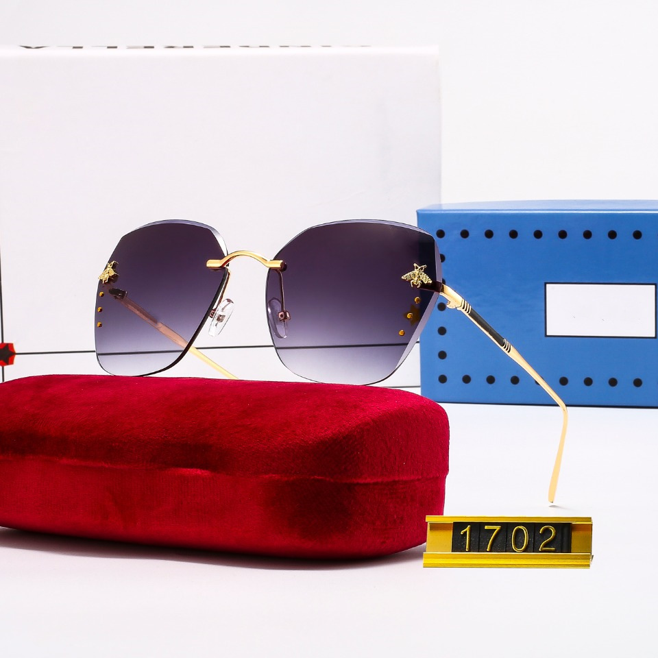 

2021 News Fashion Quality Mens Women Sunglasses For Designer Vintage Pilot Brand Sun Glasses Band UV400 Bee Metal Sunglassess With box case