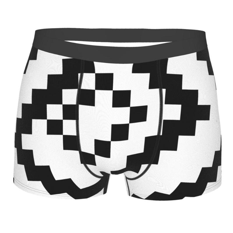 

Underpants Persona 5 Role-playing Video Game T V Pixel Art Cotton Panties Man Underwear Print Shorts Boxer Briefs, Black