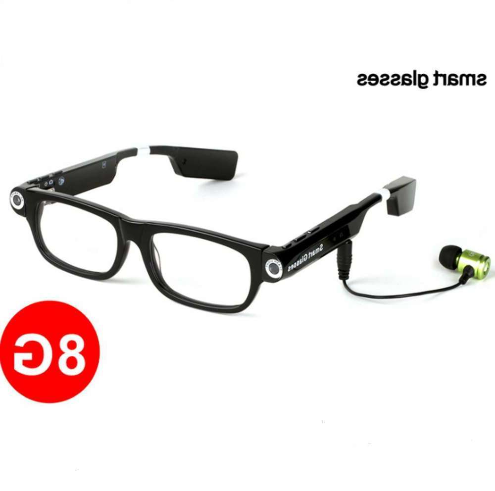 

Highend accessories HJ record Video Camera Smart Electronic Wearable Sunglass with mp card Dial Answer Call smart sunglass, Black