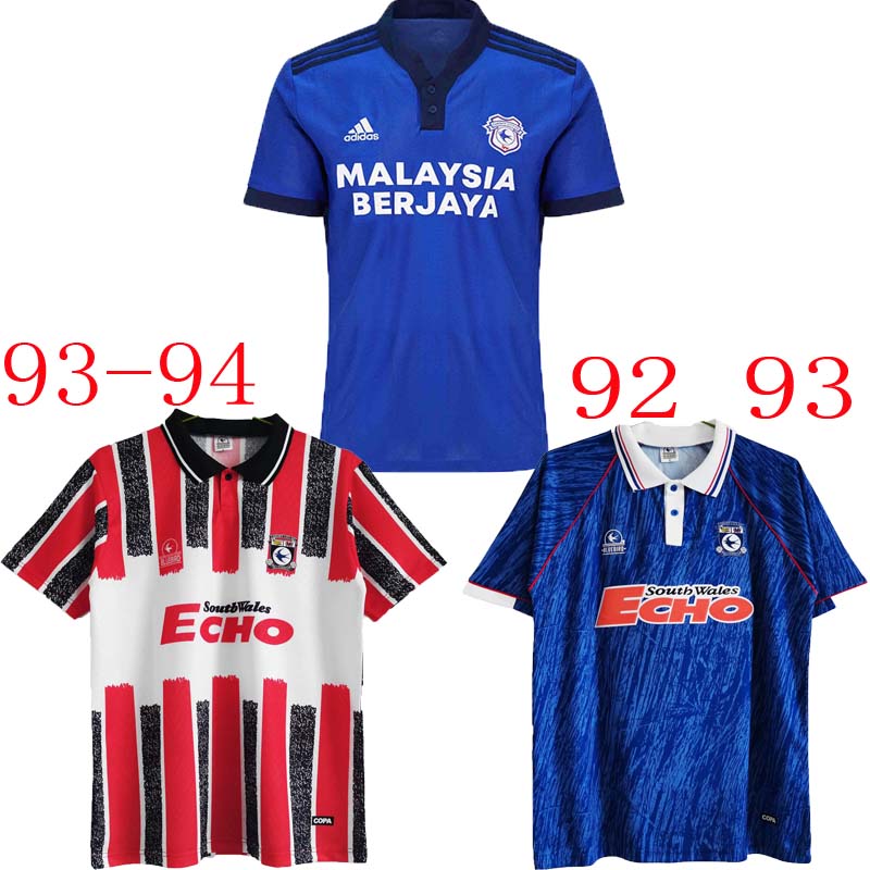 

Cardiff soccer Jersey Retro City 21 22 Home away Red Blue 92 93 94 Football shirt 1992 1993 1994 camiseta de fUtbol 2021 2022