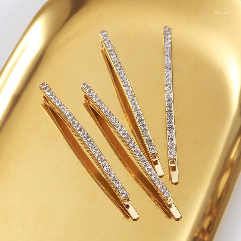 

Hair Clips & Barrettes 1/12 Pcs Rhinestones Clip For Women Accessories Crystal Girls Barrette Pins Jewelry Headdress, Golden;silver