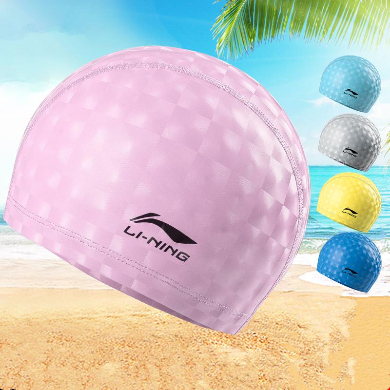 

Adult Swimming Caps Silicon Cap Unisex Waterproof Bathing Hat Cover Ear Protect Flexible Particle